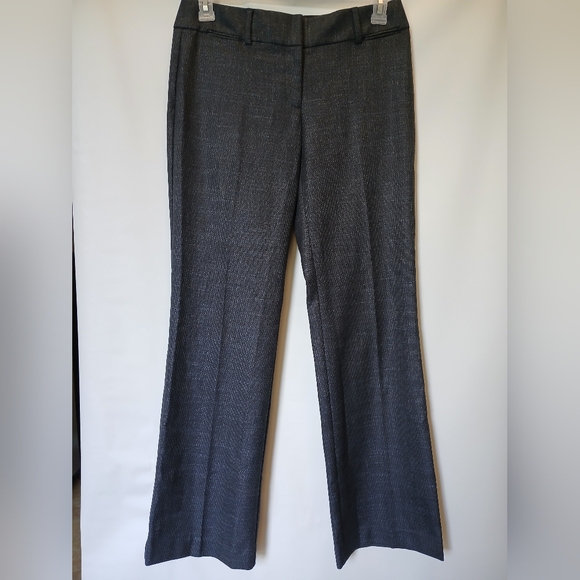 Loft Ann Taylor Womens Julie Trouser Size 4 Color Grey Navy Blue - Picture 1 of 11